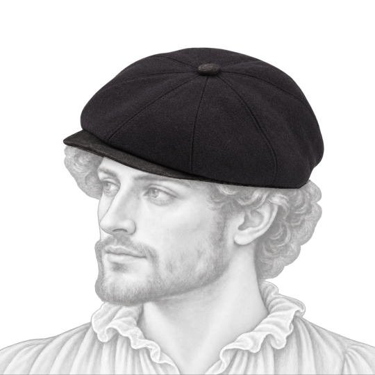 Chapeau porté par un jeune homme Renaissance