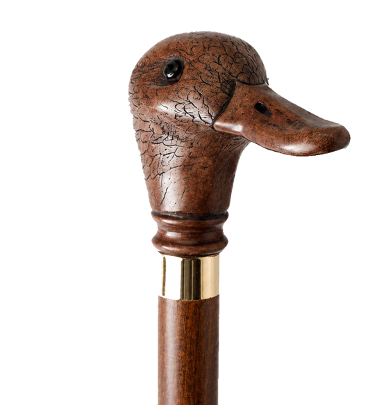 Canne de collection tête de canard