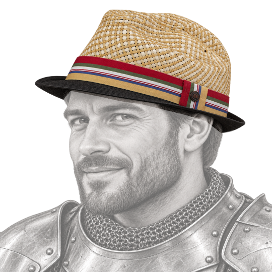 Chapeau porté par un chevalier médiéval