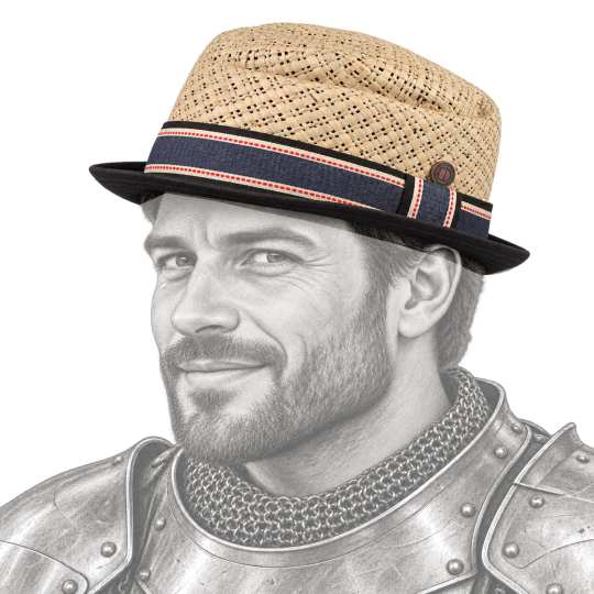 Chapeau porté par un chevalier médiéval