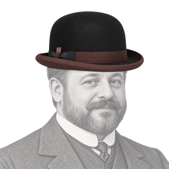 Chapeau porté par un gentleman de la Belle Époque