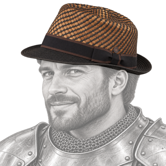 Chapeau porté par un chevalier médiéval