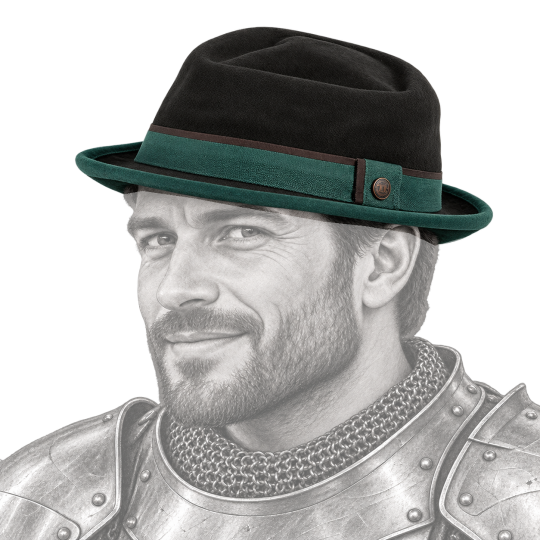 Chapeau porté par un chevalier médiéval