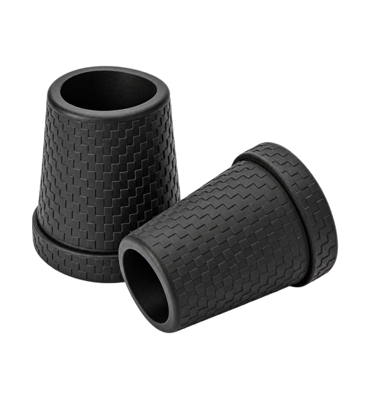 Embout de canne en caoutchouc noir – 18 mm – vue du produit