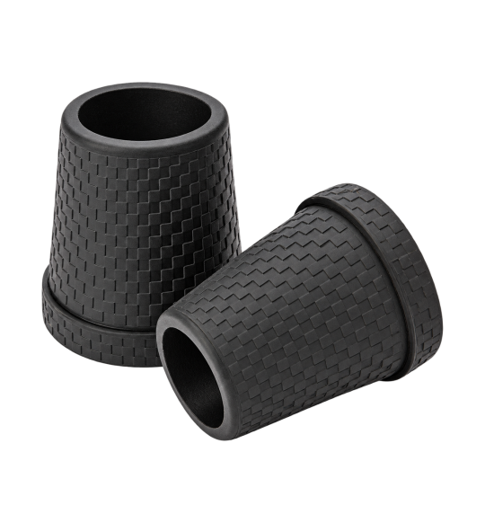 Embout de canne en caoutchouc noir – 16 mm – vue du produit