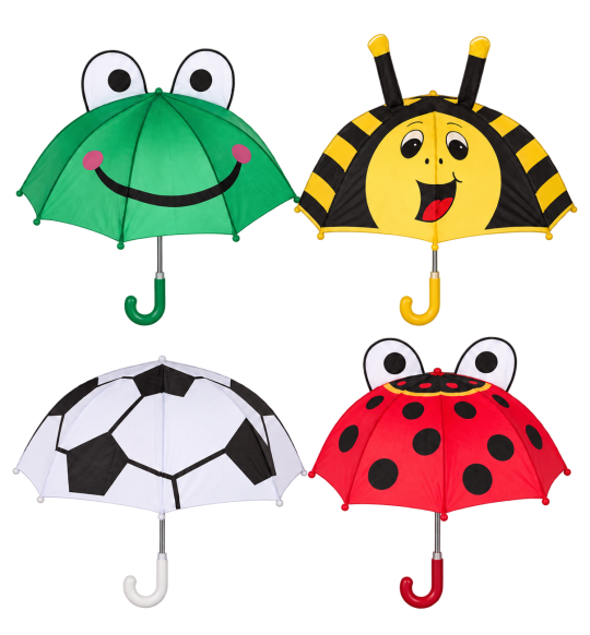Parapluie enfant – Grenouille, Abeille, Ballon ou Coccinelle – vue principale