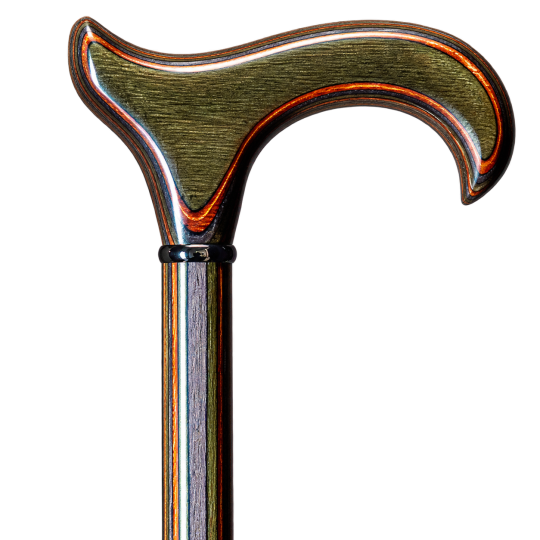 Canne Gastrock L-Derby Actionwood Forest en bois multicolore – photo fabricant sur fond transparent