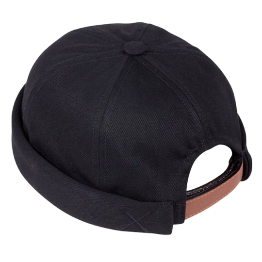 Bonnet docker Miki Black Béton Ciré