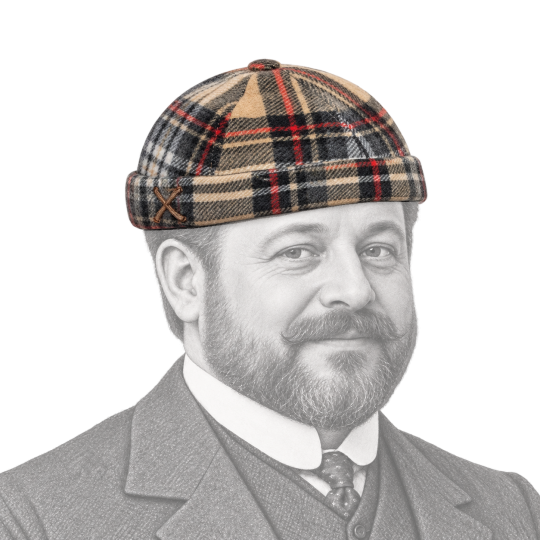 Chapeau porté par un gentleman de la Belle Époque