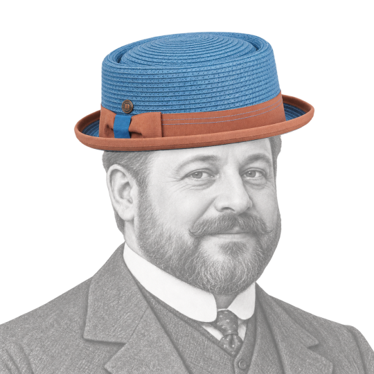 Chapeau porté par un gentleman de la Belle Époque