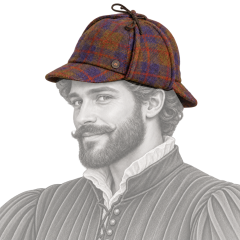 Blake Grape Dasmarca portée par un homme Renaissance barbu