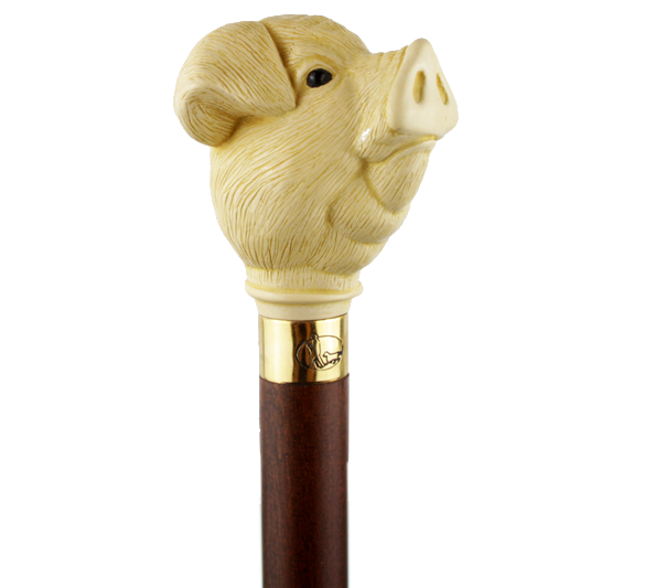 canne tête de cochon