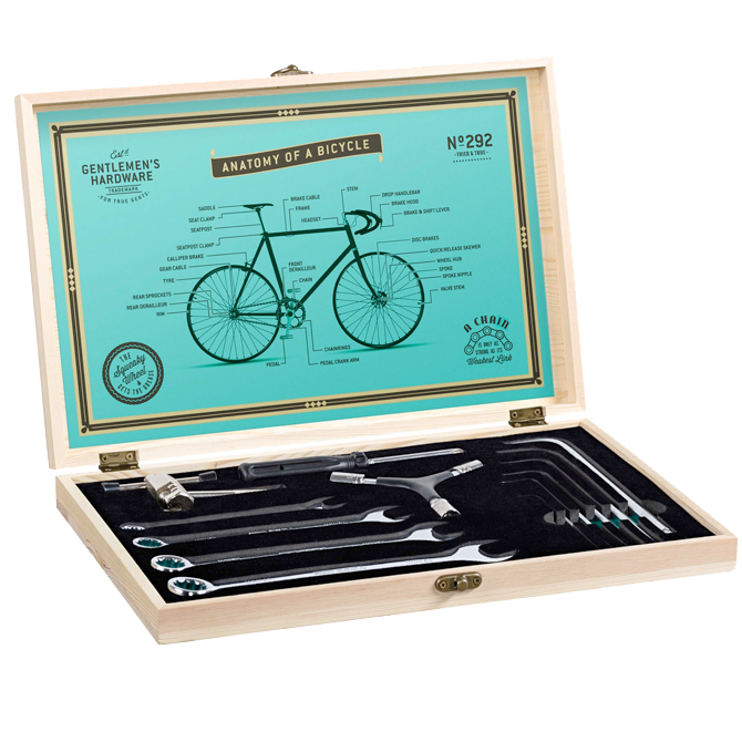 3min19sec Boîte à outils pour vélo - Set de 38 outils de vélo - Set de  réparation pour VTT, vélo de route et E-bike
