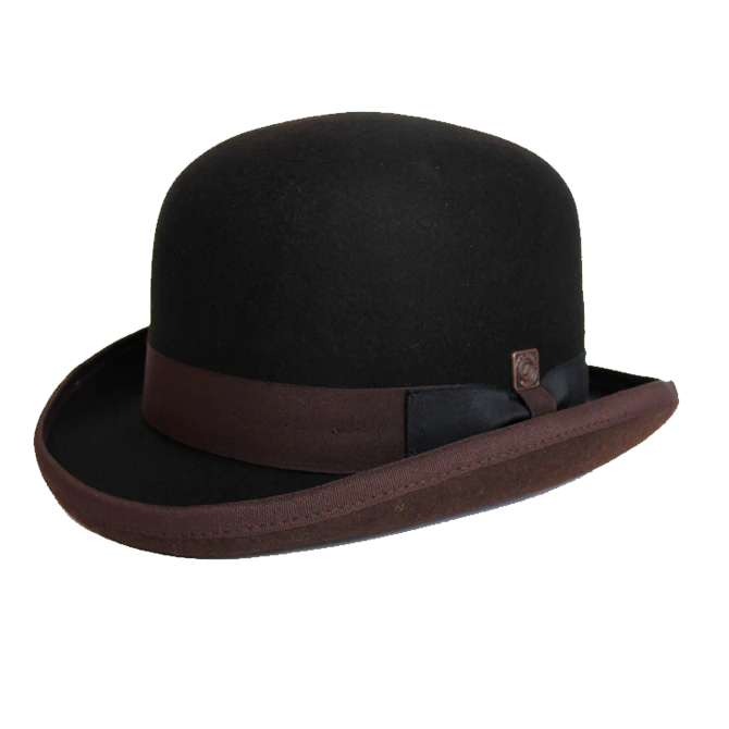 L'authentique chapeau melon, pour les hommes à la recherche d'un  couvre-chef élégant à l'allure vintage.